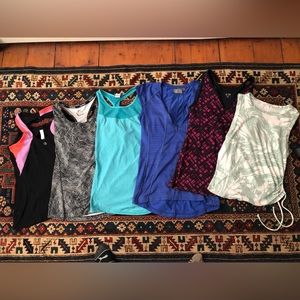 Lot of 6 Workout Tank Tops (Athleta & Other Brands)